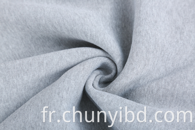 60/40 CVC French Terry Fleece tissu